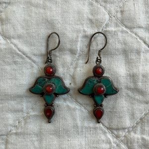 Jaipur silver earrings